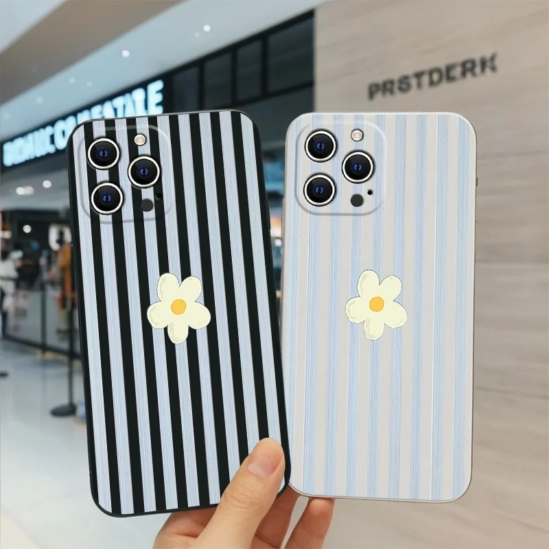 Phone Cases Xr Iphone - Custodia per telefono coreana a righe